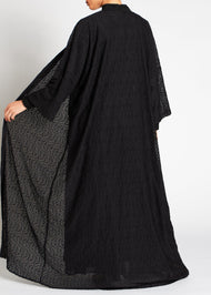 Black Lattice Kimono | Kimonos | Aab Modest Wear