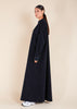 Front Zip Abaya Navy