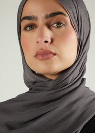 Gun Metal Premium Modal Hijab