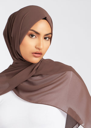 Chocolate Crepe Hijab