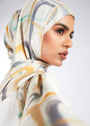 Abstract Art Print Hijab
