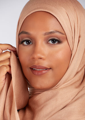Diamond Weave Hijab Nude