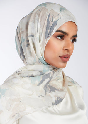 Soft Camo Print Hijab