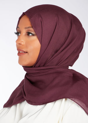 Winter Plum Modal Hijab