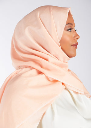 Cotton & Silk Hijab Blush