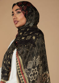 Cotton Flower Print Hijab | Hijabs | Aab Modest Wear