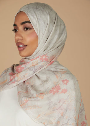 Cherry Blossom Print Hijab | Hijabs | Aab Modest Wear
