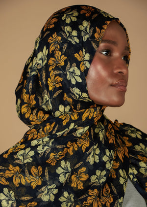 Graphic Floral Print Hijab | Hijabs | Aab Modest Wear