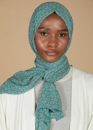 Clover Print Hijab | HIjabs | Aab Modest Wear