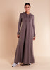 Hoody Abaya Grey