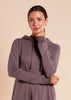 Hoody Abaya Grey