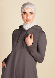 Hoody Abaya Grey - Final Sale