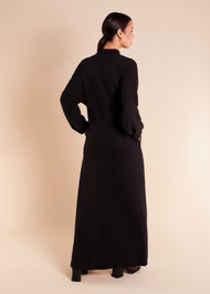 Knitted Abaya Black