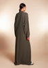 Knitted Abaya Khaki