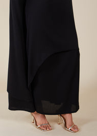 Layered Abaya Dark Grey