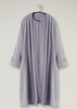 Girls Two Piece Open Abaya With Slip Lilac