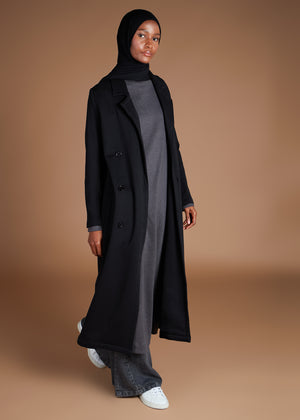 Black Fleece Teddy Coat | Coats & Cover Ups | Aab Modest Wear