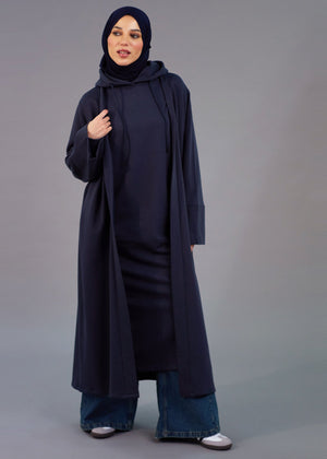 Loose Fit Cover Up Navy | Coats & Cover Ups | Aab Modest Wear