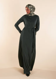 Shirted Maxi Dark Green - Final Sale