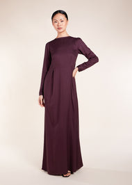 Skirted Abaya Plum