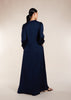 Crinkle Abaya Navy