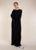 Long Tee Abaya Black