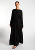 Loose Fit Abaya Black