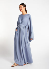 Loose Fit Abaya Blue