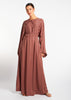 Loose Fit Abaya Dusky Pink