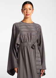 Loose Fit Abaya Grey