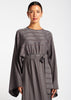 Loose Fit Abaya Grey