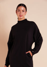 Loose Fit Knit Midi Black - Final Sale