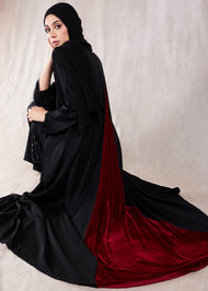 Makhmal Open Abaya