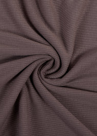 Mocha Ribbed Jersey Hijab