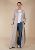 Natural Cotton Open Abaya