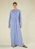 Single Pleat Kaftan Blue