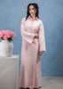 Self Stripe Cotton Maxi Blush