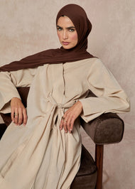 Cotton Wrap Abaya