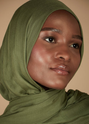 Olive Modal Hijab | Hijabs | Aab Modest Wear