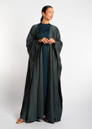 Open Abaya Mineral Green