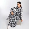 Open Weave Checked Maxi Dress | Maxi Dresses | Aab Modest Wear