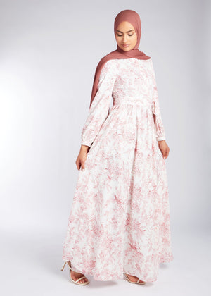 Toile De Jouy Maxi Dress | Maxi Dresses | Aab Modest Wear