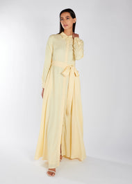 Buttercream Belted Maxi Dress | Maxi Dresses | Aab Modest Wear