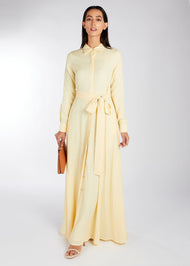 Buttercream Belted Maxi Dress | Maxi Dresses | Aab Modest Wear