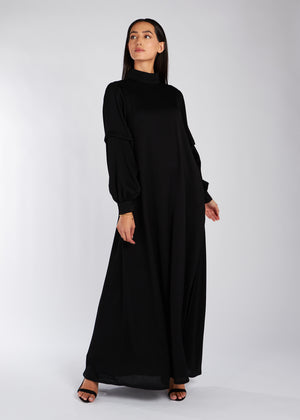 Layered Sleeve Abaya Black | Abayas | Aab Modest Wear