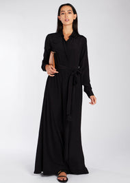 Shirted Maxi Black | Maxi Dresses | Aab Modest Wear