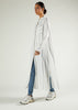 Pinstripe Maxi Shirt White