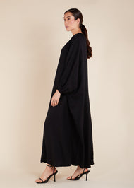 Plain Prayer Abaya Black