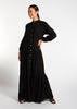 Tiered Maxi Black