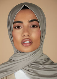 Premium Jersey Hijab Grey